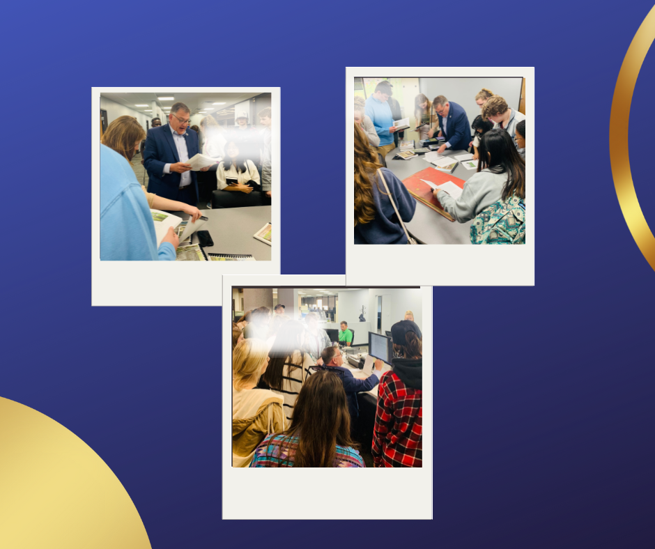 Nick talks to Students & Teachers from Berean Christian School Knox